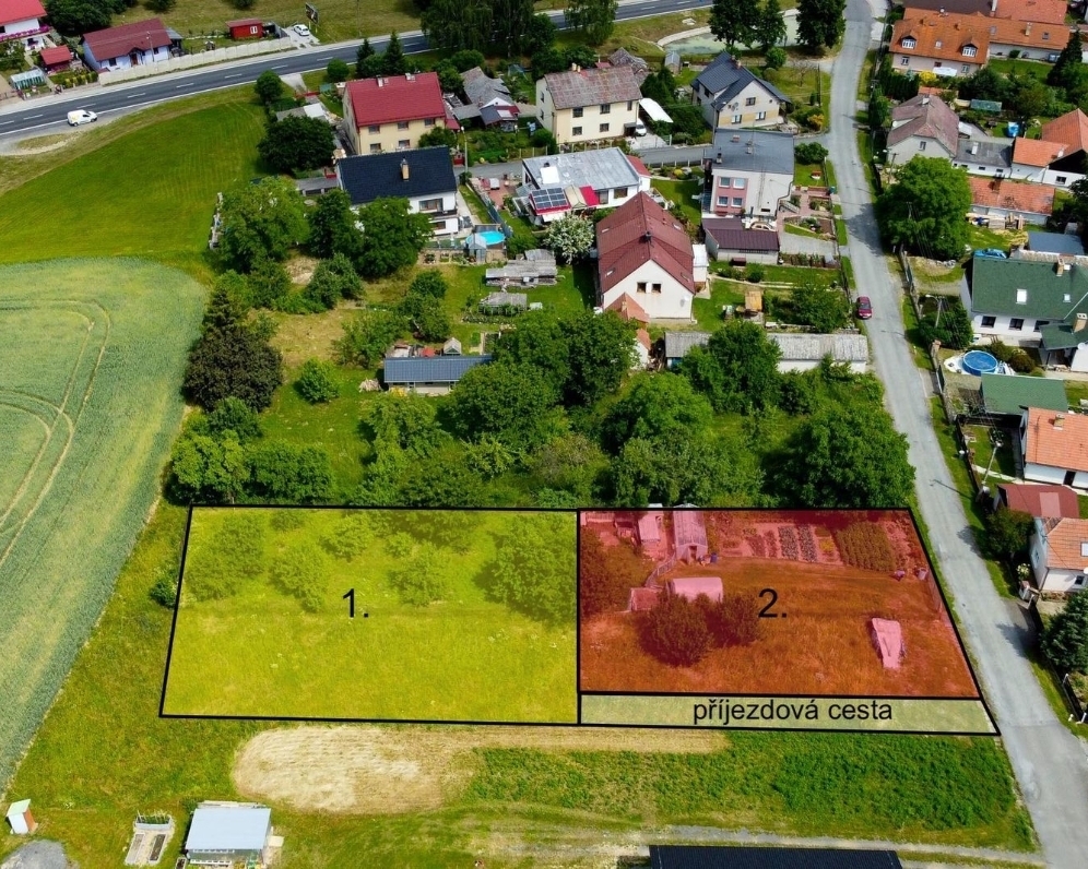 *PRODÁNO*Prodej, stavební pozemek, 700 m², Výrov - Hadačka, 1 050 000 Kč